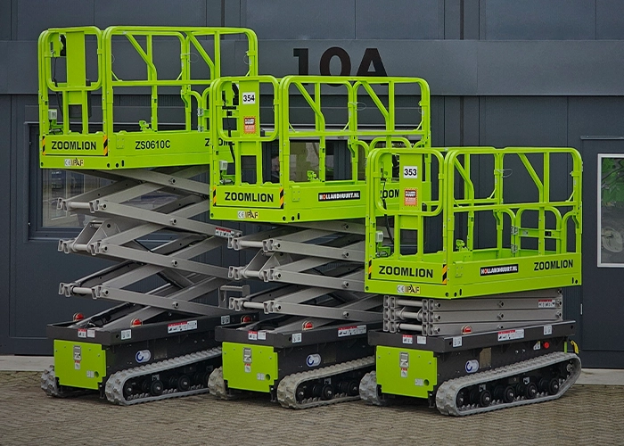 Schaarhoogwerker Zoomlion huren ecranes