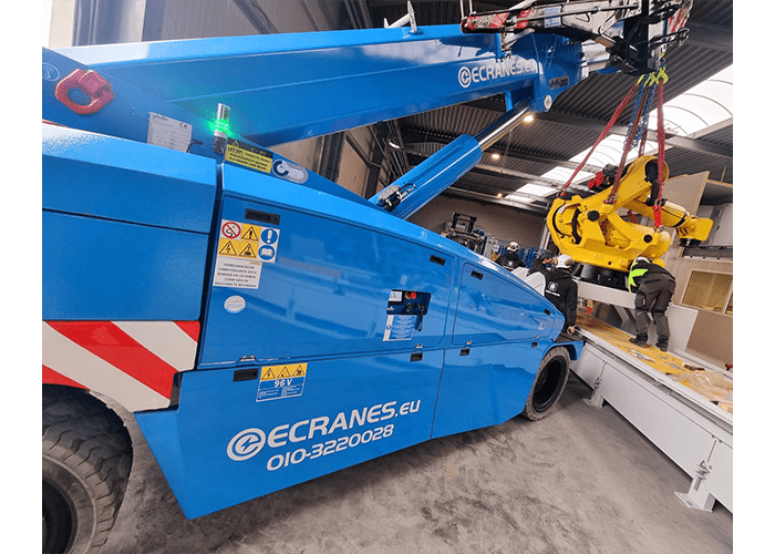Valla V210R 21 tons Pick & Carry kraan 100% elektrisch huren Ecranes