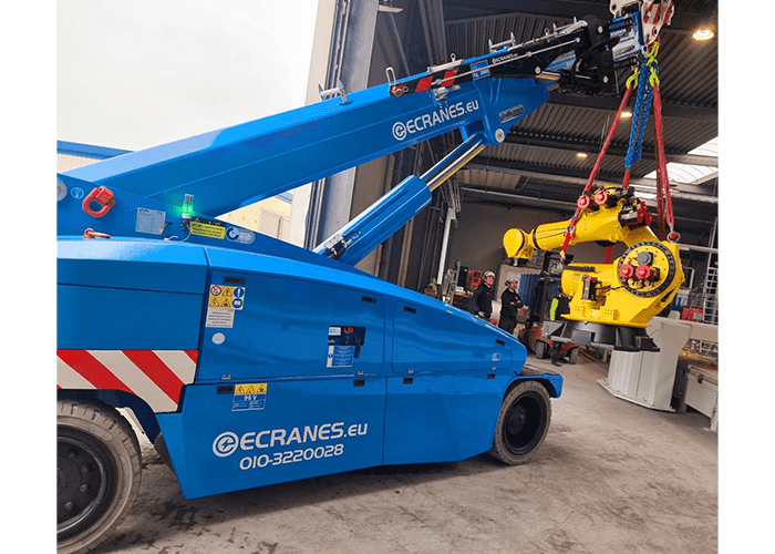 Valla V210R 21 tons Pick & Carry kraan 100% elektrisch huren Ecranes