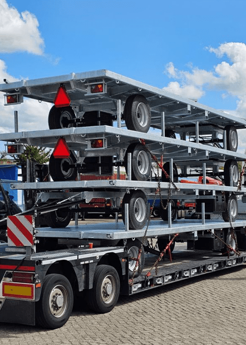 Platte wagen 8000x2400 WLL 8 ton Ecranes huren
